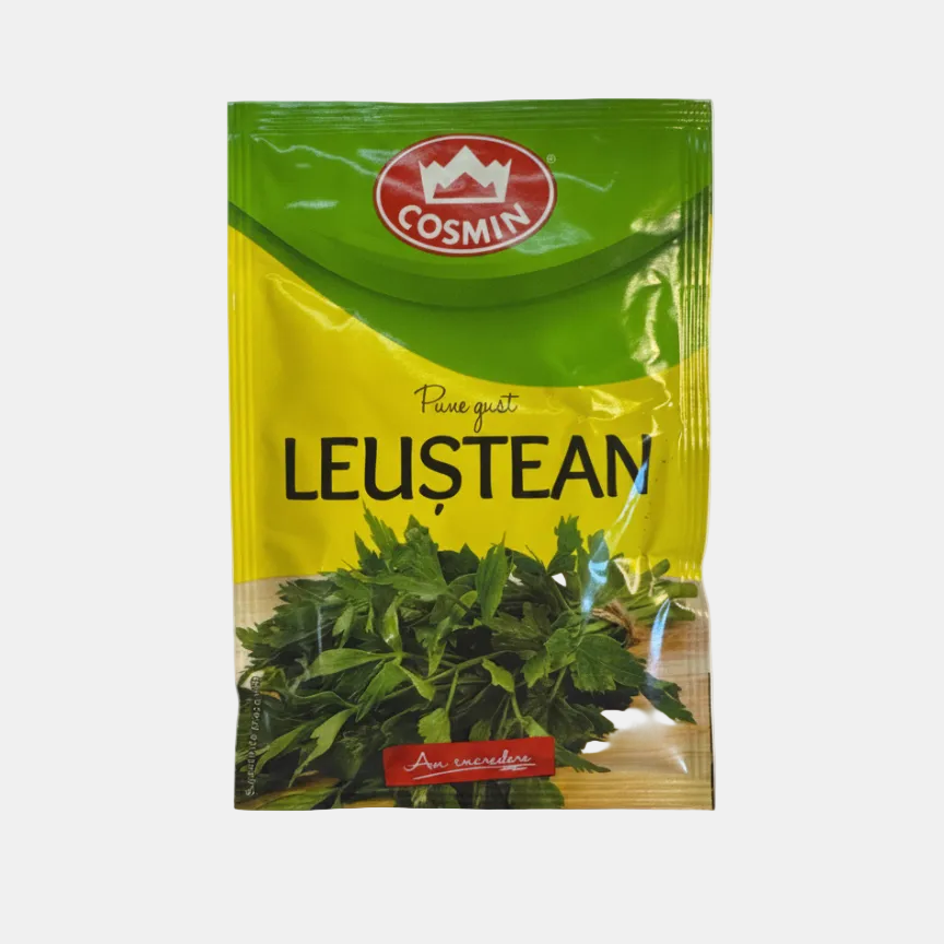 Sachet de livèche séchée Cosmin 10 g, épice roumaine, épicerie slave