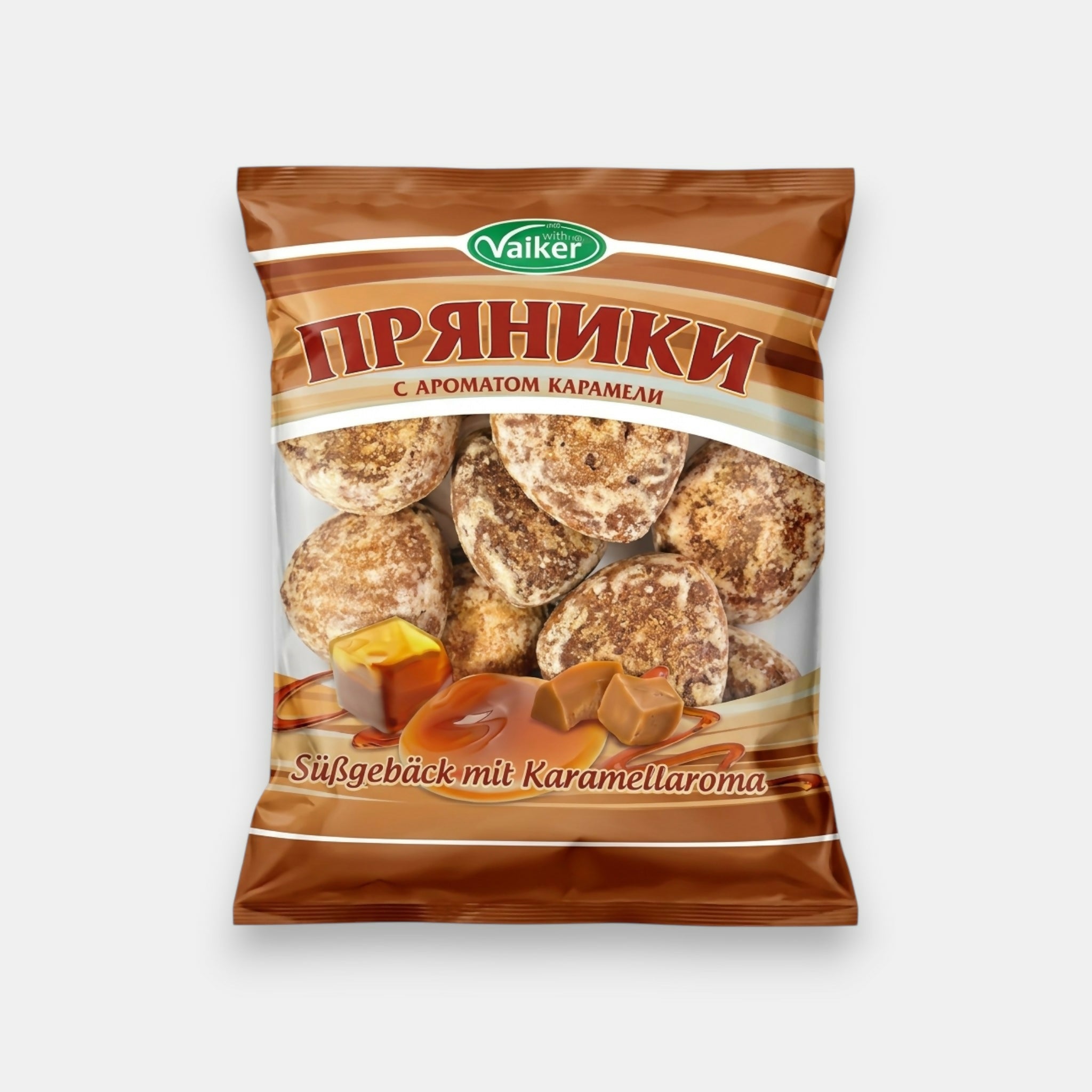 Pain d'épices goût caramel Volker 400 g – vue de face de l'emballage