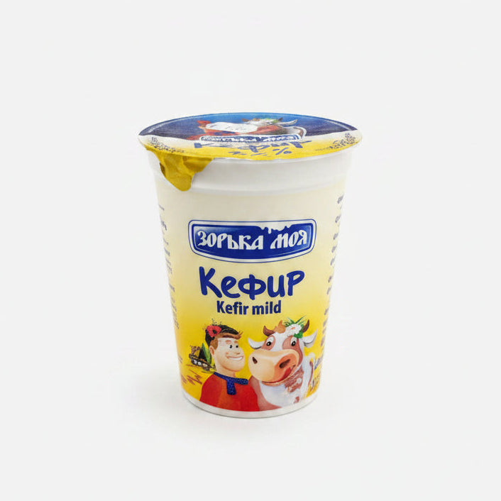 Bouteille de kéfir Zorika Moia 500 g, boisson lactée fermentée, épicerie d'Europe de l'Est