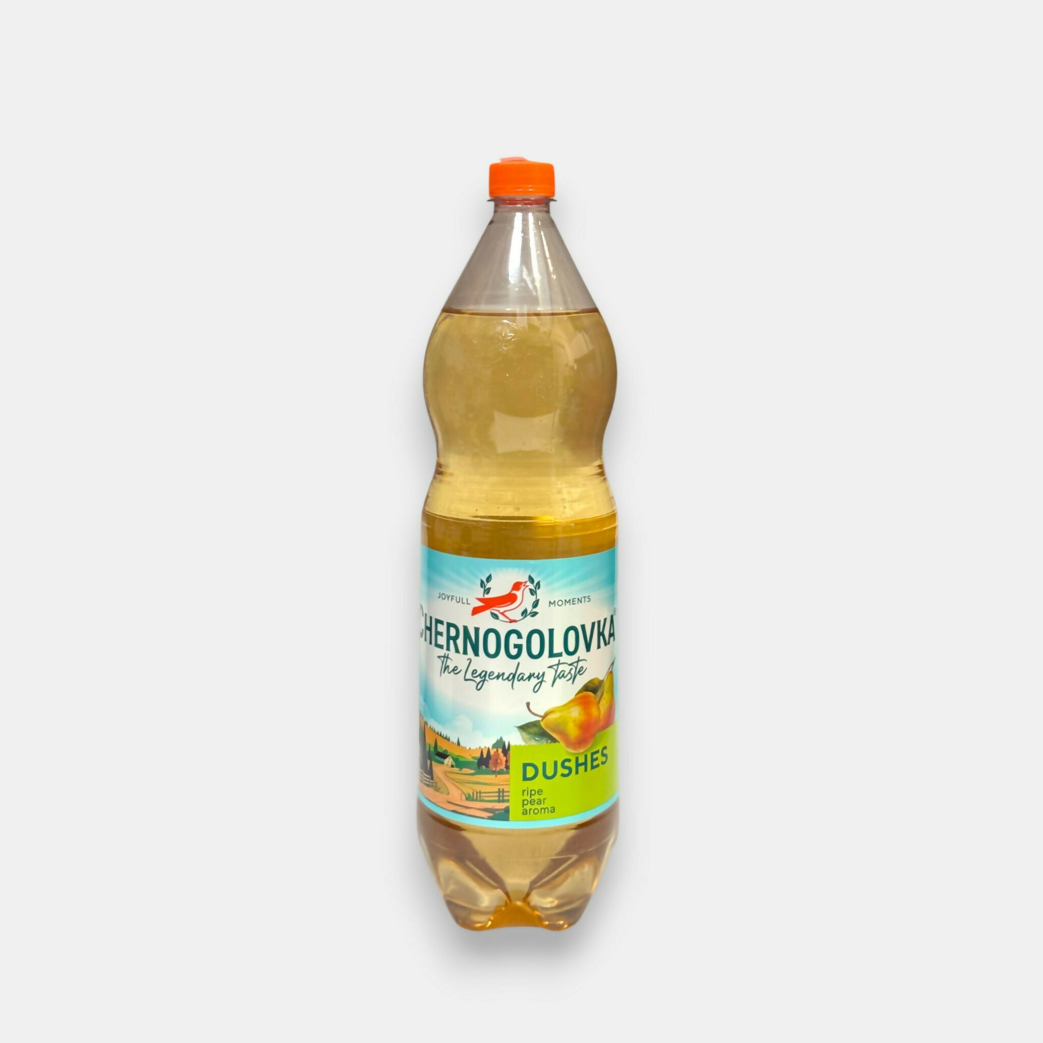 Bouteille de limonade Duchesse «Chernogolovka» 1,5 l, boisson gazeuse russe saveur poire