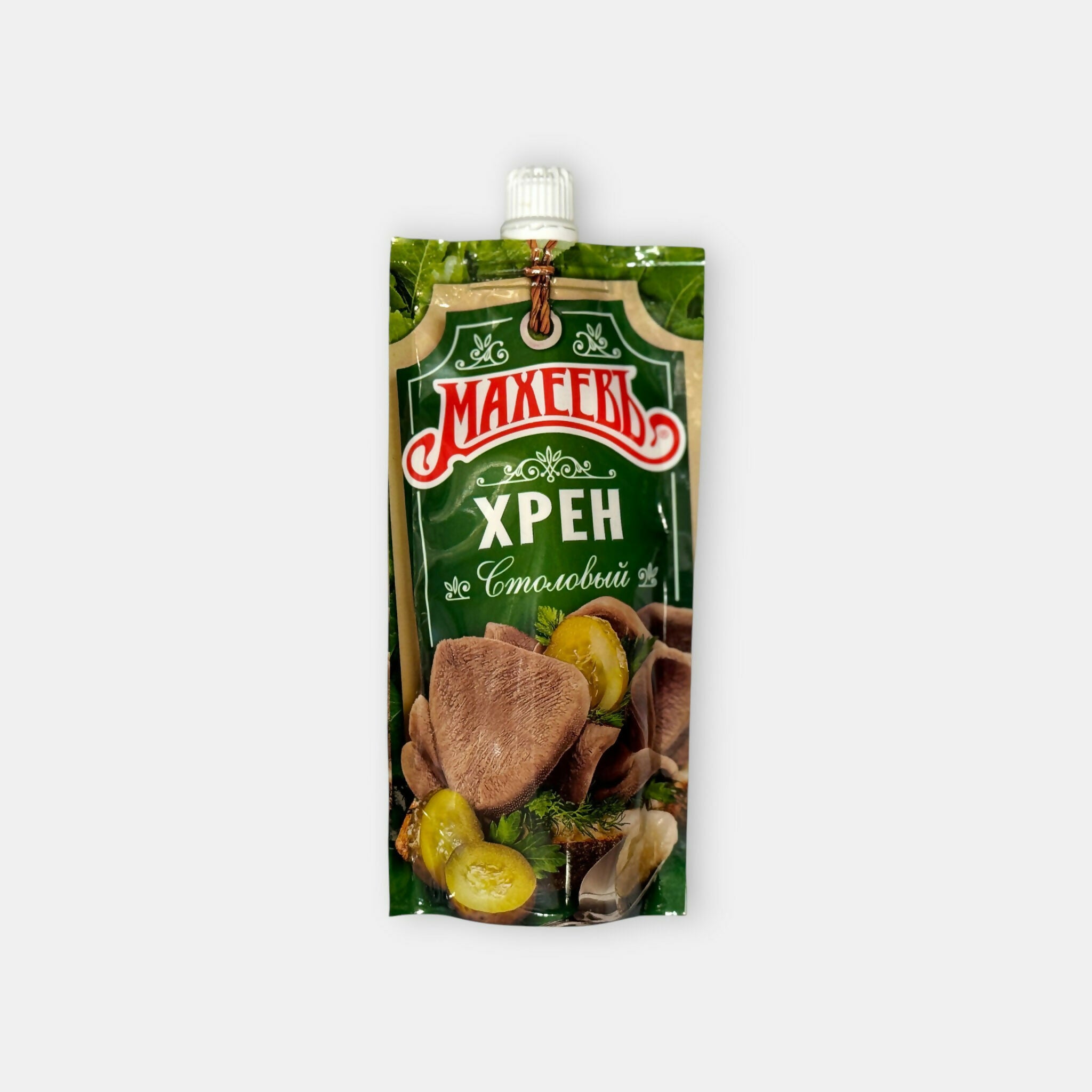 Pot de raifort râpé «Makheev» 140 g, condiment d'Europe de l'Est, épicerie slave