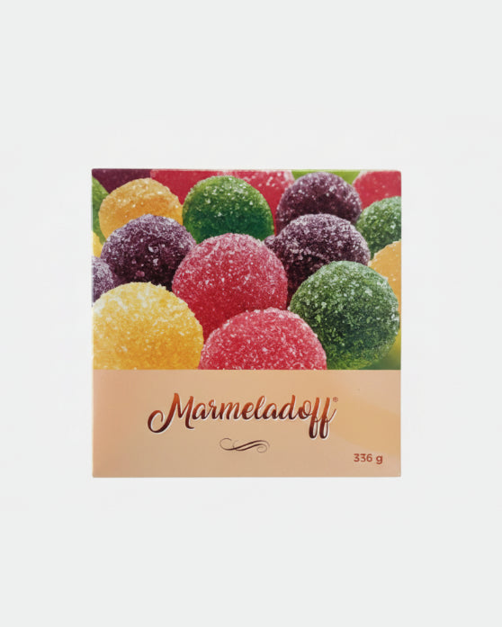 Sachet de mélange de friandises à la gelée Marmeladoff 336 g, bonbons fruités colorés, épicerie d'Europe de l'Est
