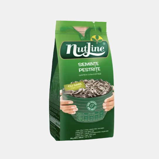 Sachet de graines de tournesol striées salées Nutline 200 g, épicerie d'Europe de l'Est