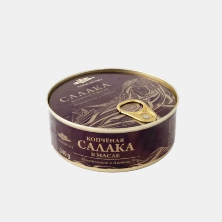 Salade de poisson au maïs Amberfish 240 g en bocal, épicerie d'Europe de l'Est à Nice