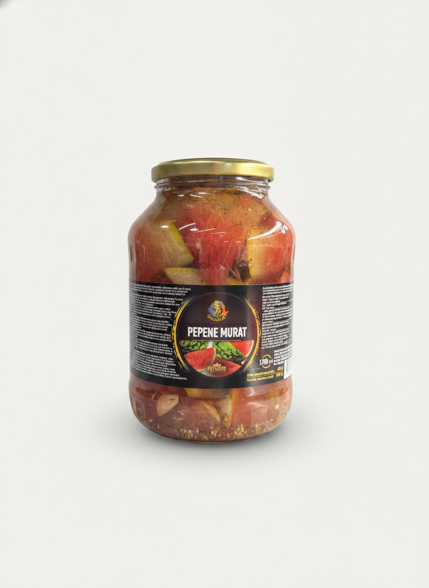 Bocal de pastèque marinée Gerula Premium 1,6 kg, épicerie slave, spécialité des Balkans