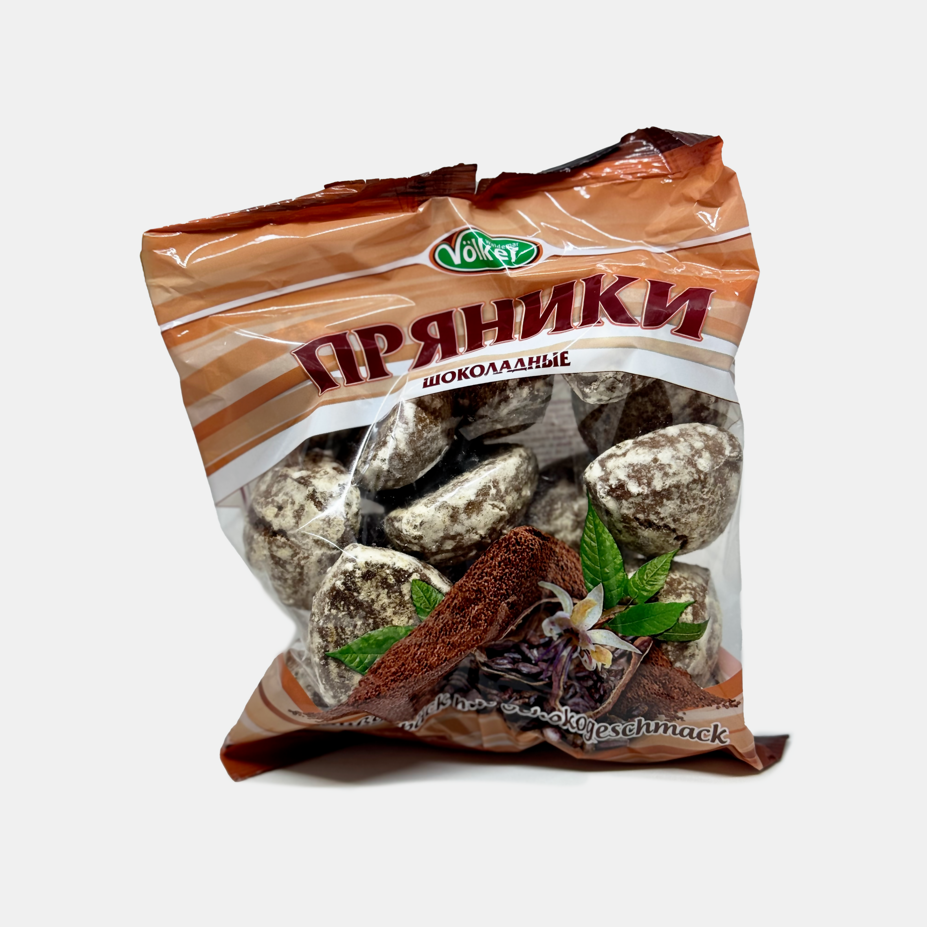 Paquet de pryaniki au goût de chocolat Völker 400 g, biscuits moelleux d'Europe de l'Est