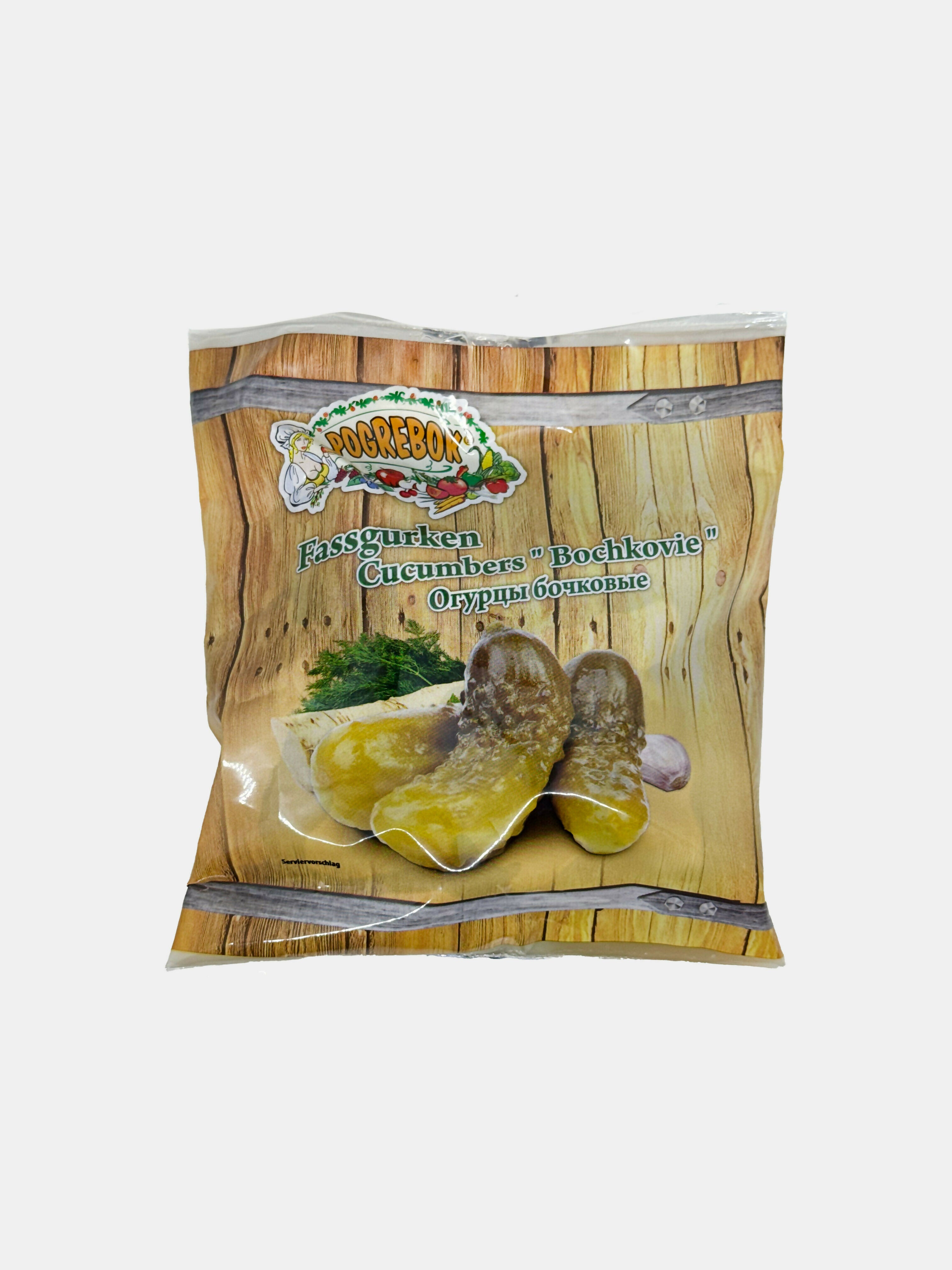 Cornichons fermentés "Bochkovie", "Pogrebok", 650 g