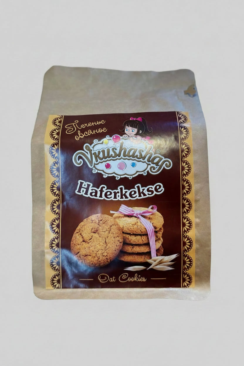 Paquet de biscuits à l'avoine Vkusnasha 330 g, épicerie slave d'Europe de l'Est
