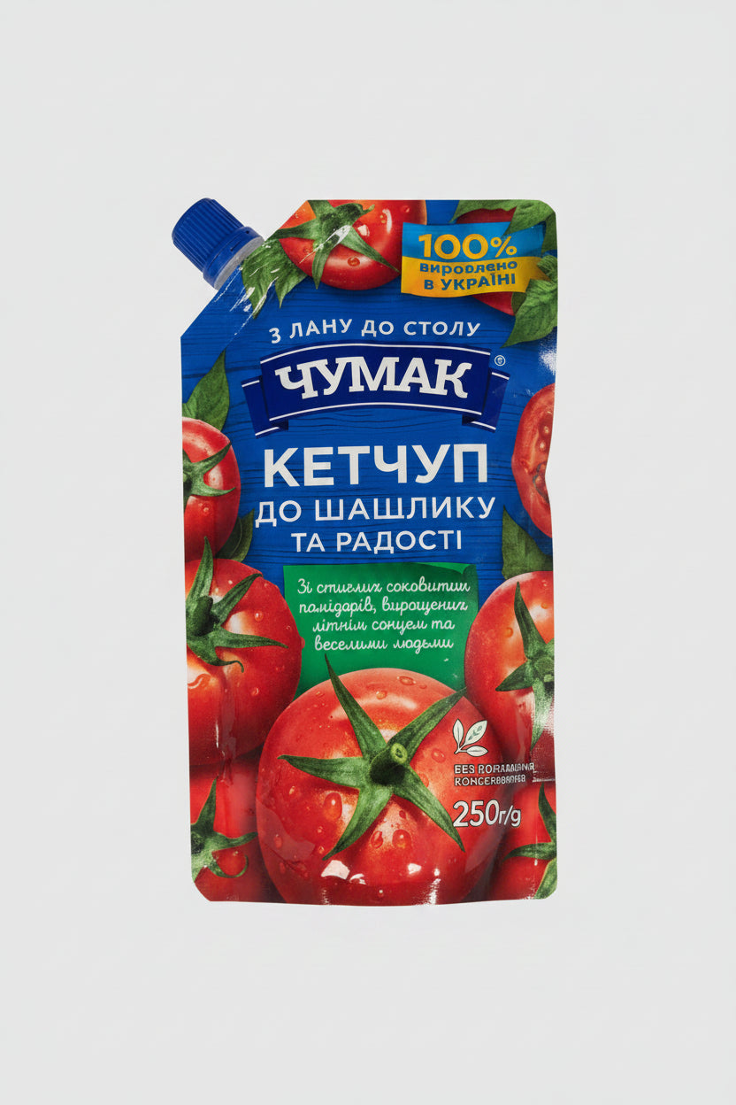 Ketchup pour chachlyk «Chumak» 250 g en bouteille, sauce tomate ukrainienne pour grillades