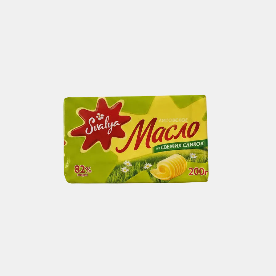 Beurre Svalya 82% de matière grasse 200 g — vue de face de l'emballage