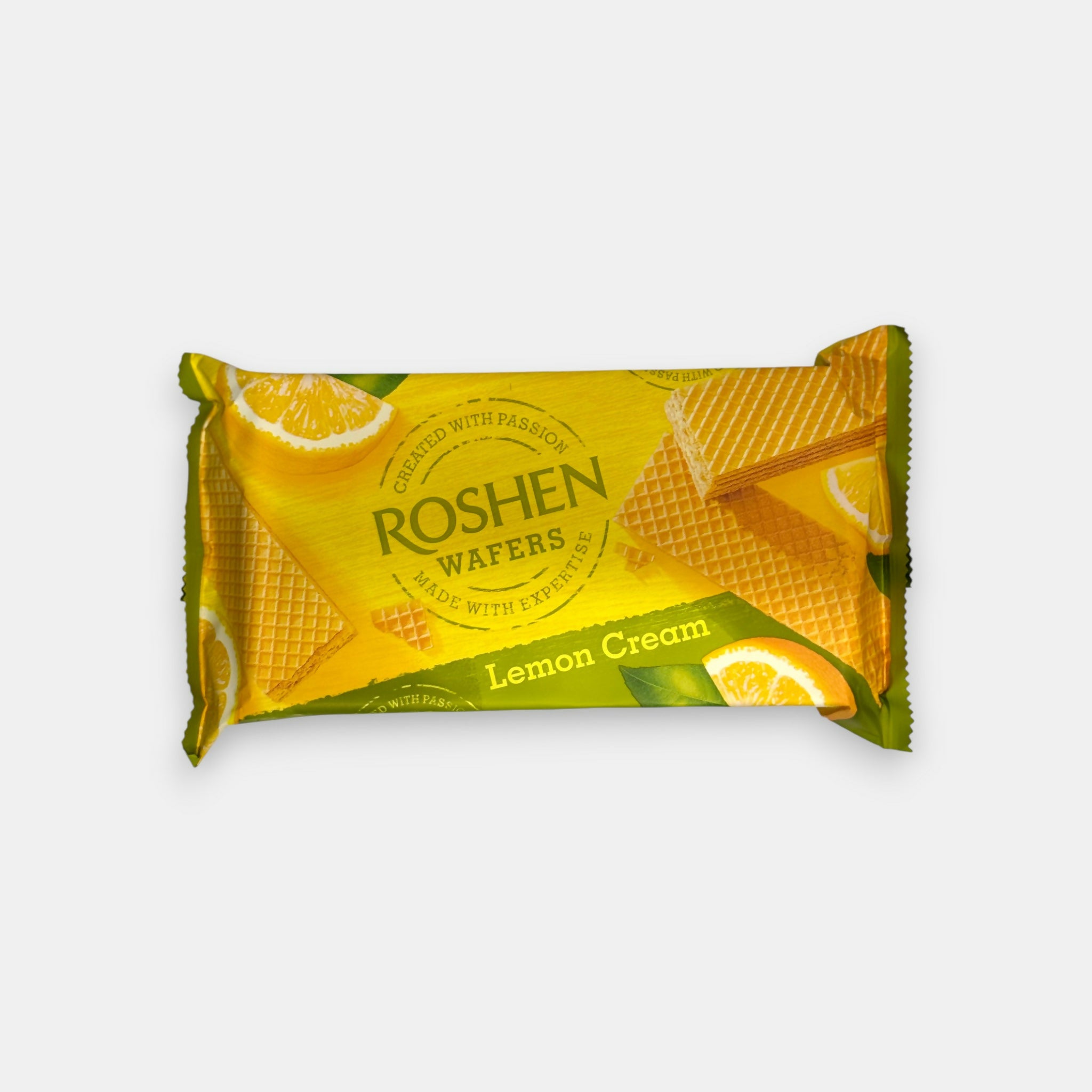 Gaufrettes Roshen au citron 216 g, biscuits croustillants au goût frais et acidulé – épicerie slave à Paris Pomo.bio, livraison rapide