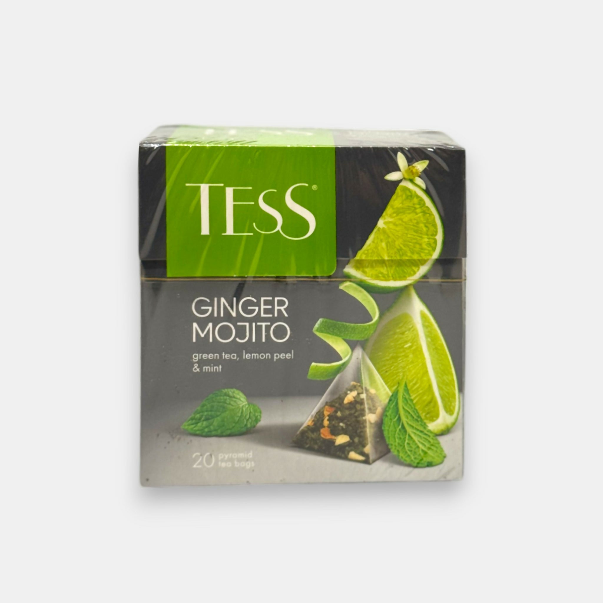 Thé vert «Ginger Mojito», «Tess», 20 sachets