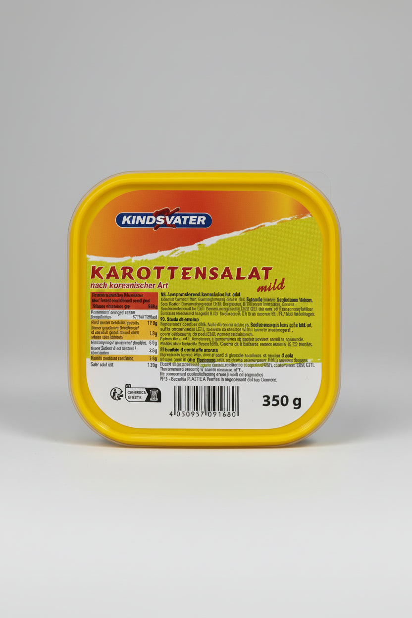 Salade de carottes marinées «Kindsvater» 350 g en barquette, épicerie d'Europe de l'Est à Paris