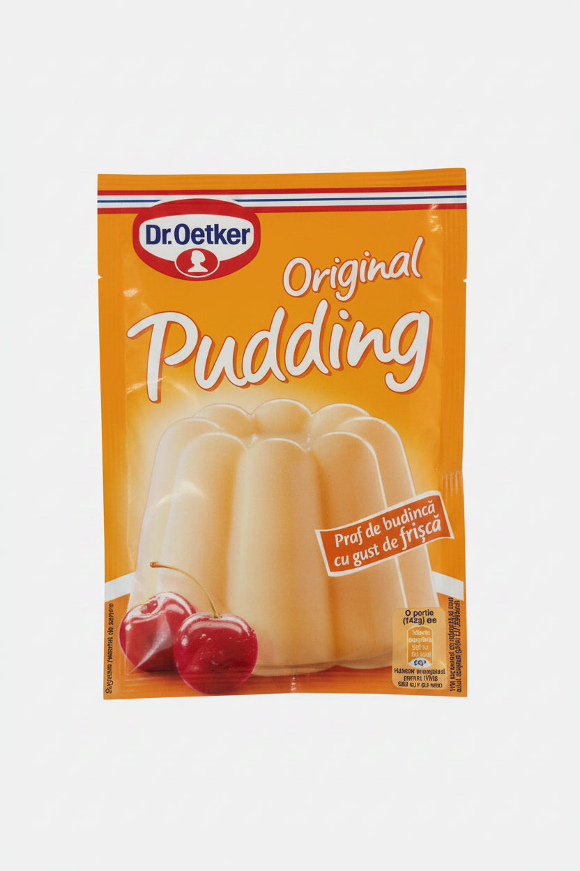 Sachet de pudding Original Crème Fraîche Dr.Oetker 40 g, produit d'Europe de l'Est