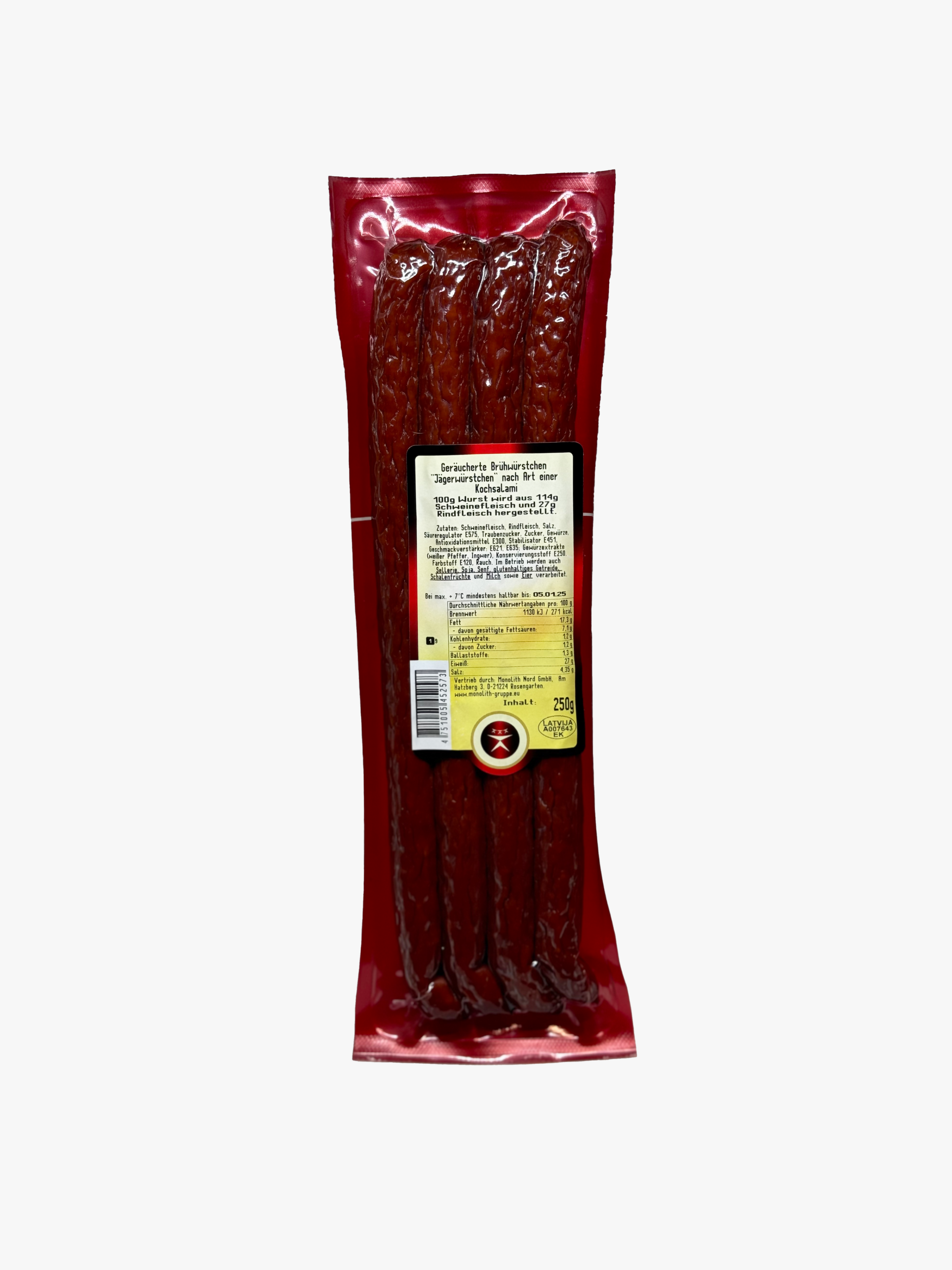 Saucisses fumées "Ohotnich'i", "Monolith", 250 g