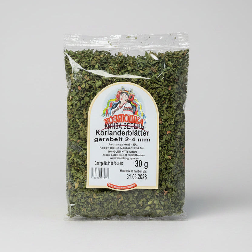 Bouquet de coriandre fraîche «Khozyaushka» 30 g, herbes aromatiques d'Europe de l'Est