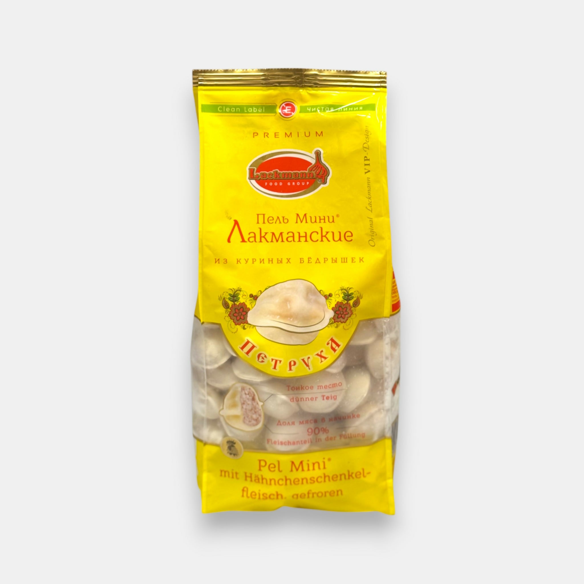 Pelmeni aux cuisses de poulet «Petruha», «Lackmann», 900 g