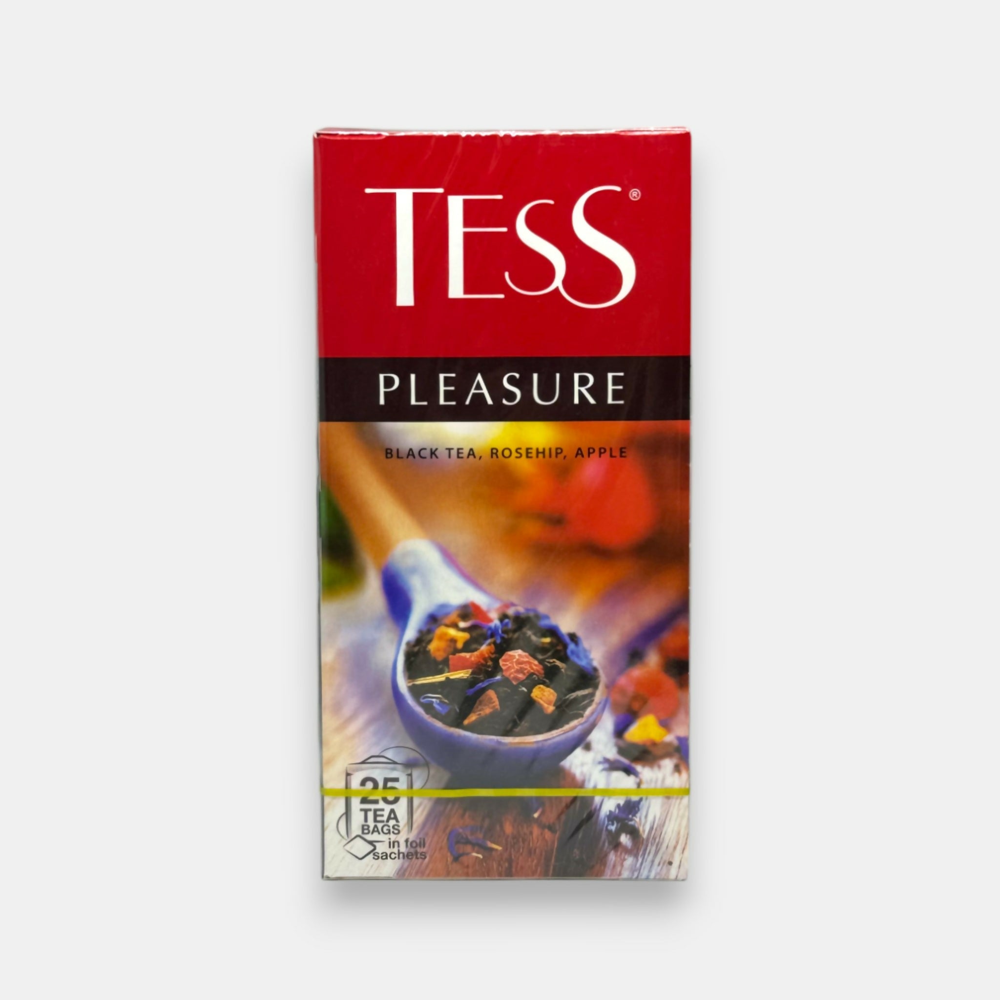 Thé noir arôme fruits tropicaux, «Tess», 25 sachets