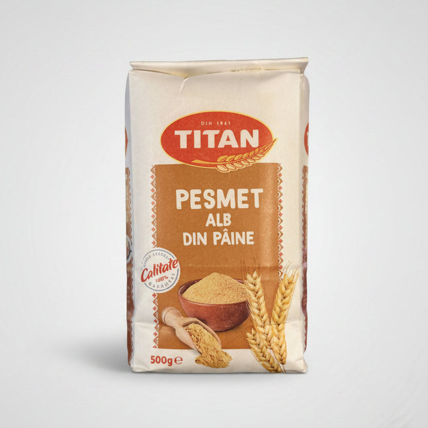Paquet de chapelure blanche TITAN 500 g, produit d'Europe de l'Est