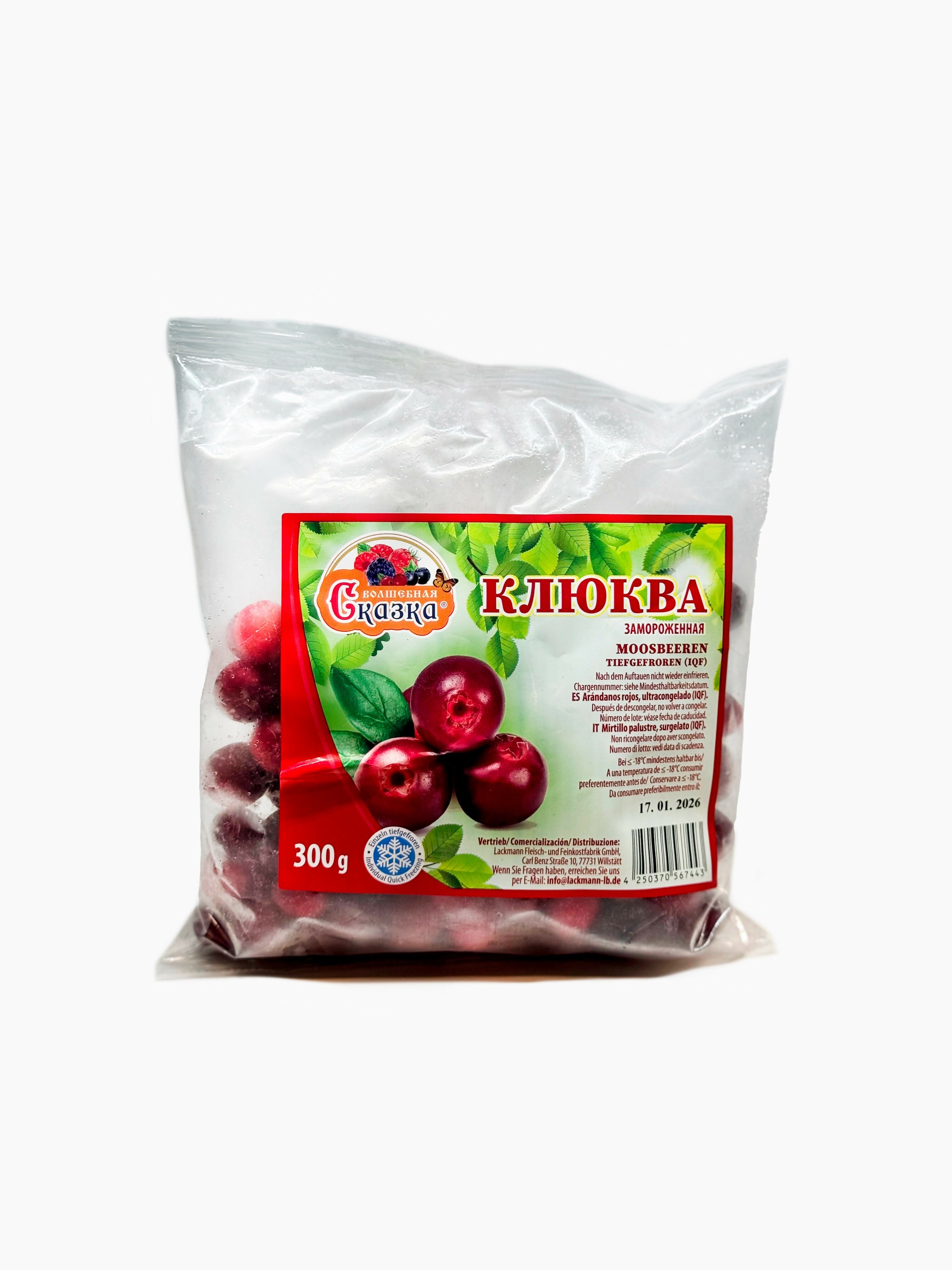 Canneberges, surgelées, "Volshebnaya skazka", 300 g