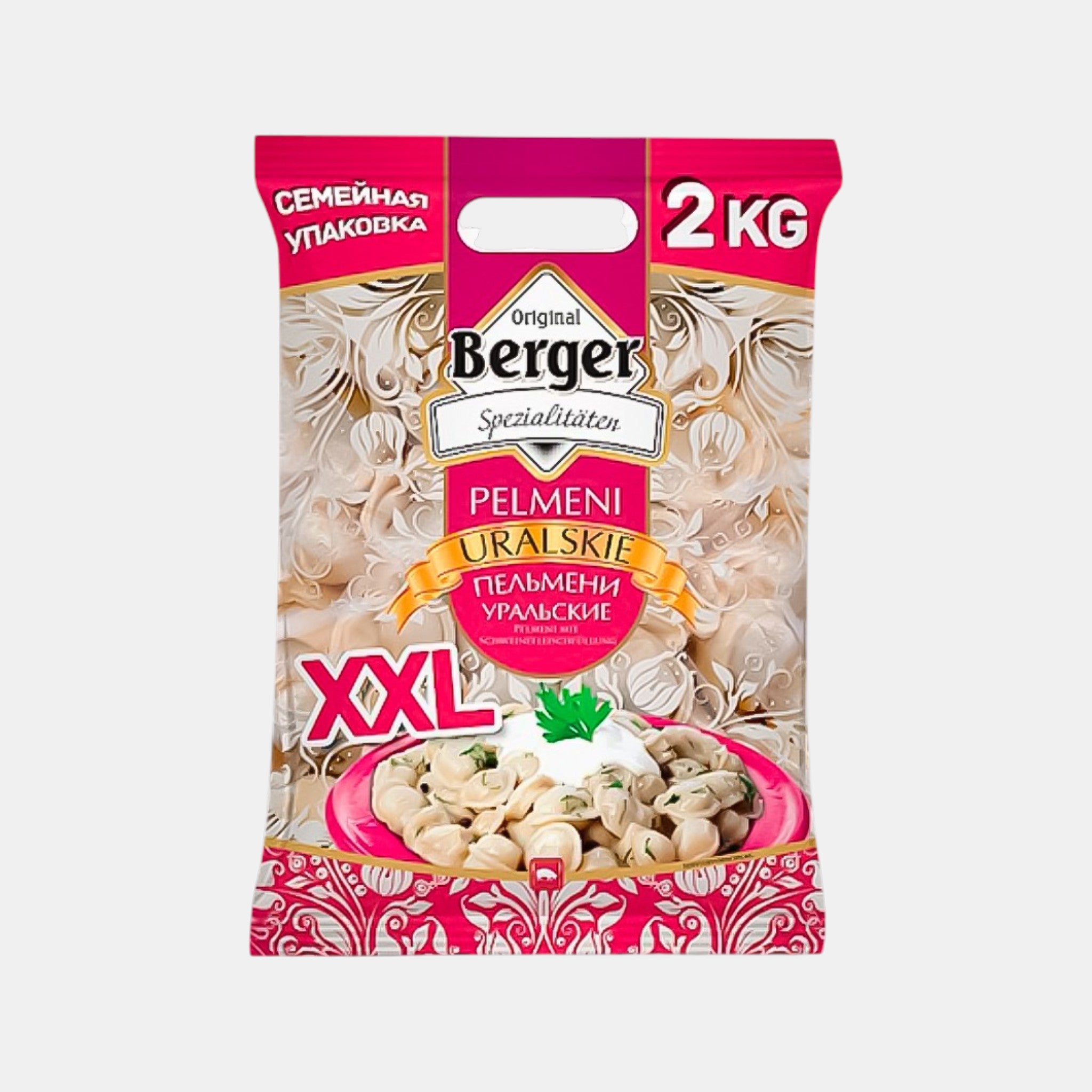 Pelmeni "Uralskie", "Berger", 2 kg
