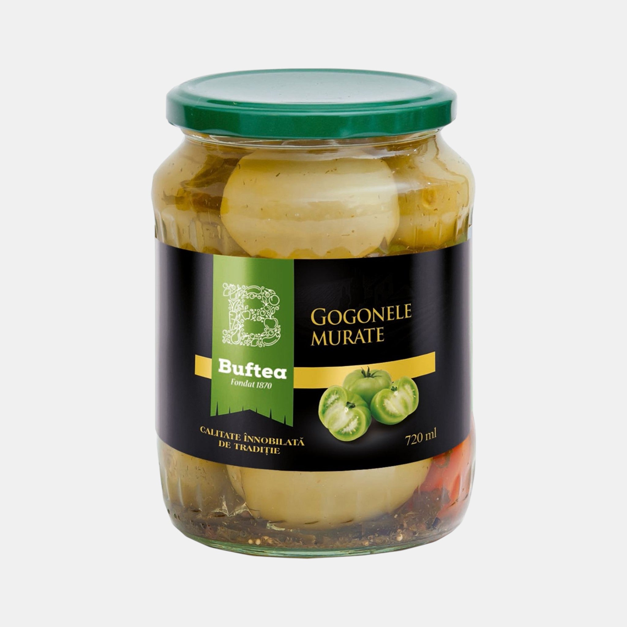 Tomates vertes marinées, «Buftea», 720 ml