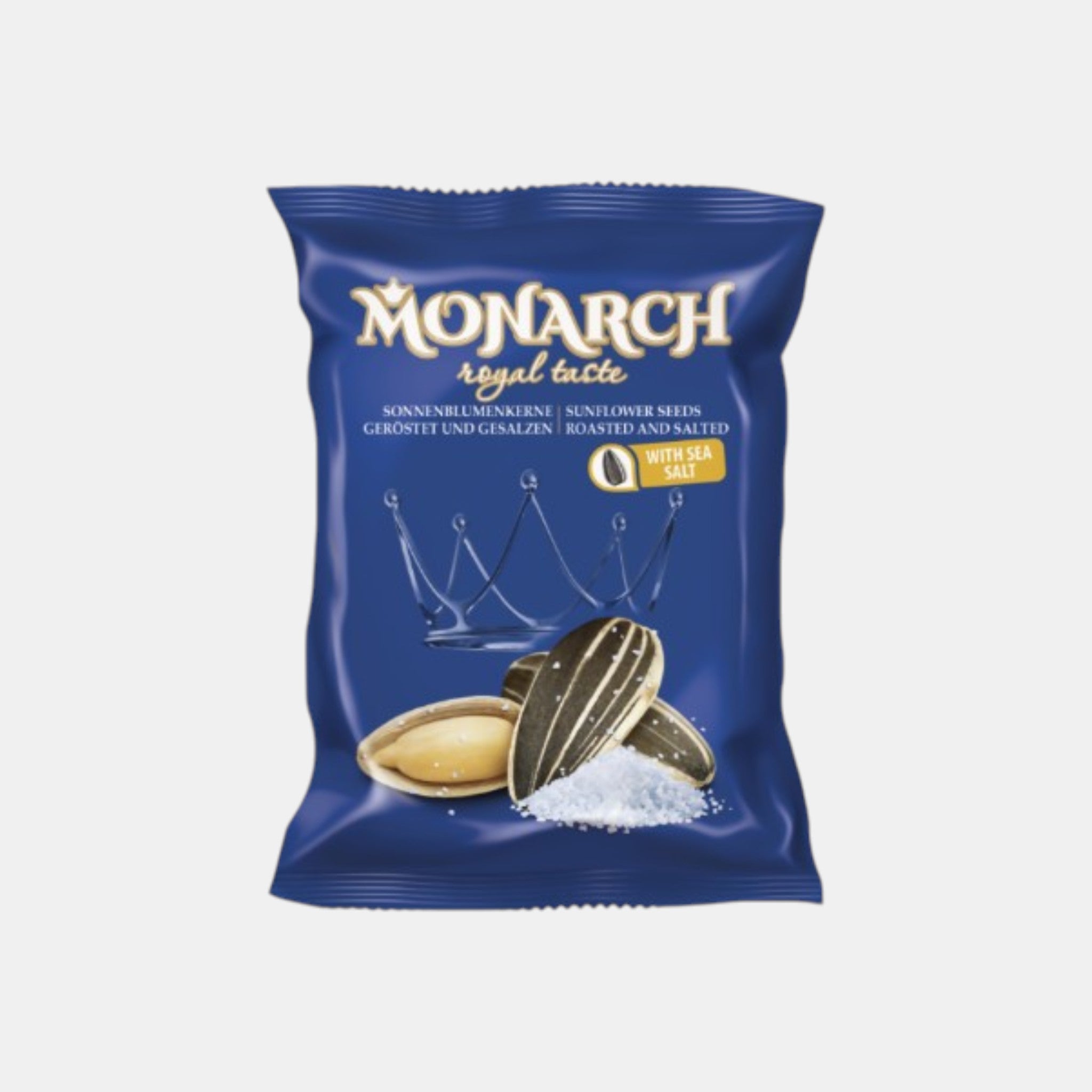 Graines de tournesol striées salées XXL, "Monarch", 100 g