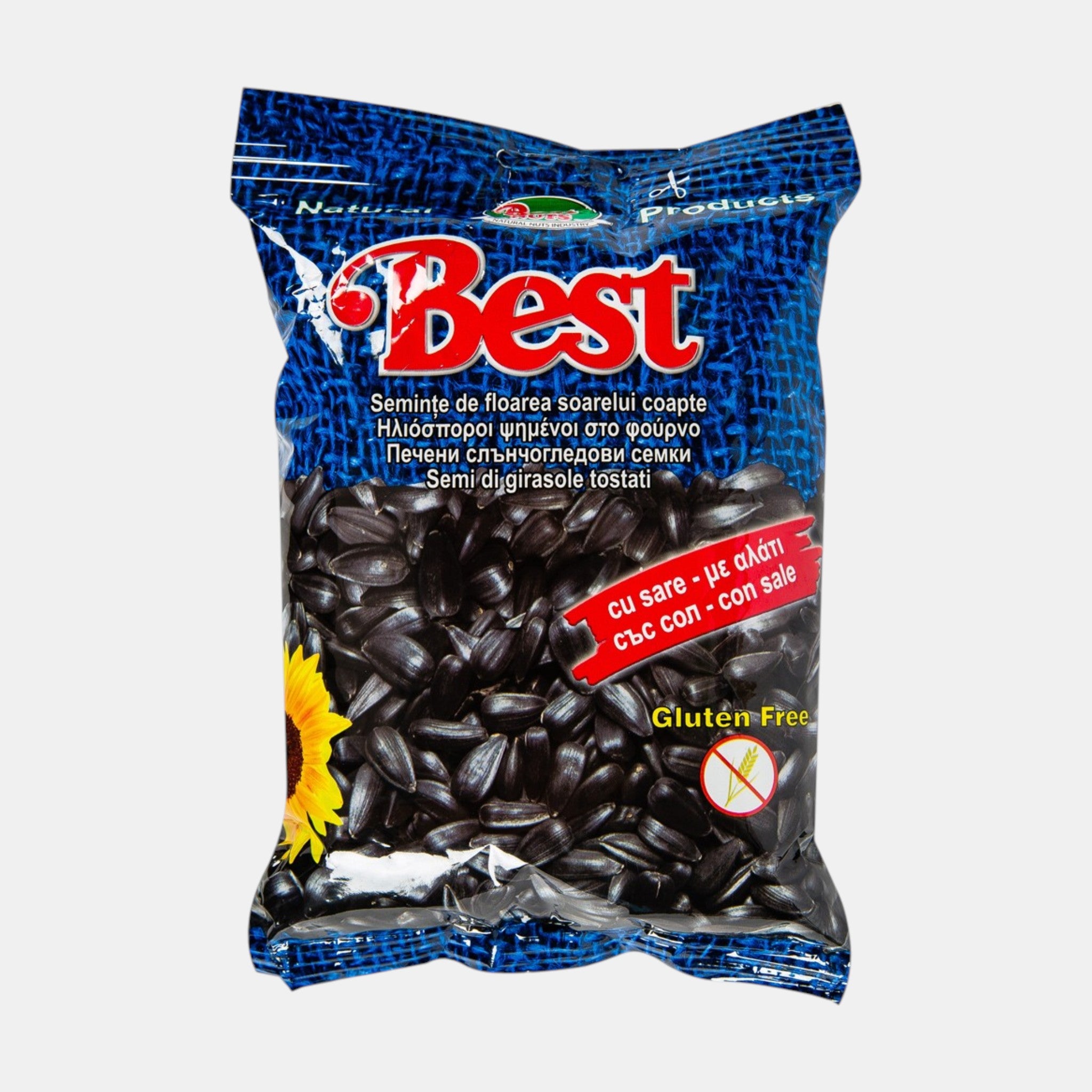 Graines de tournesol noires salées «Best», 200 g
