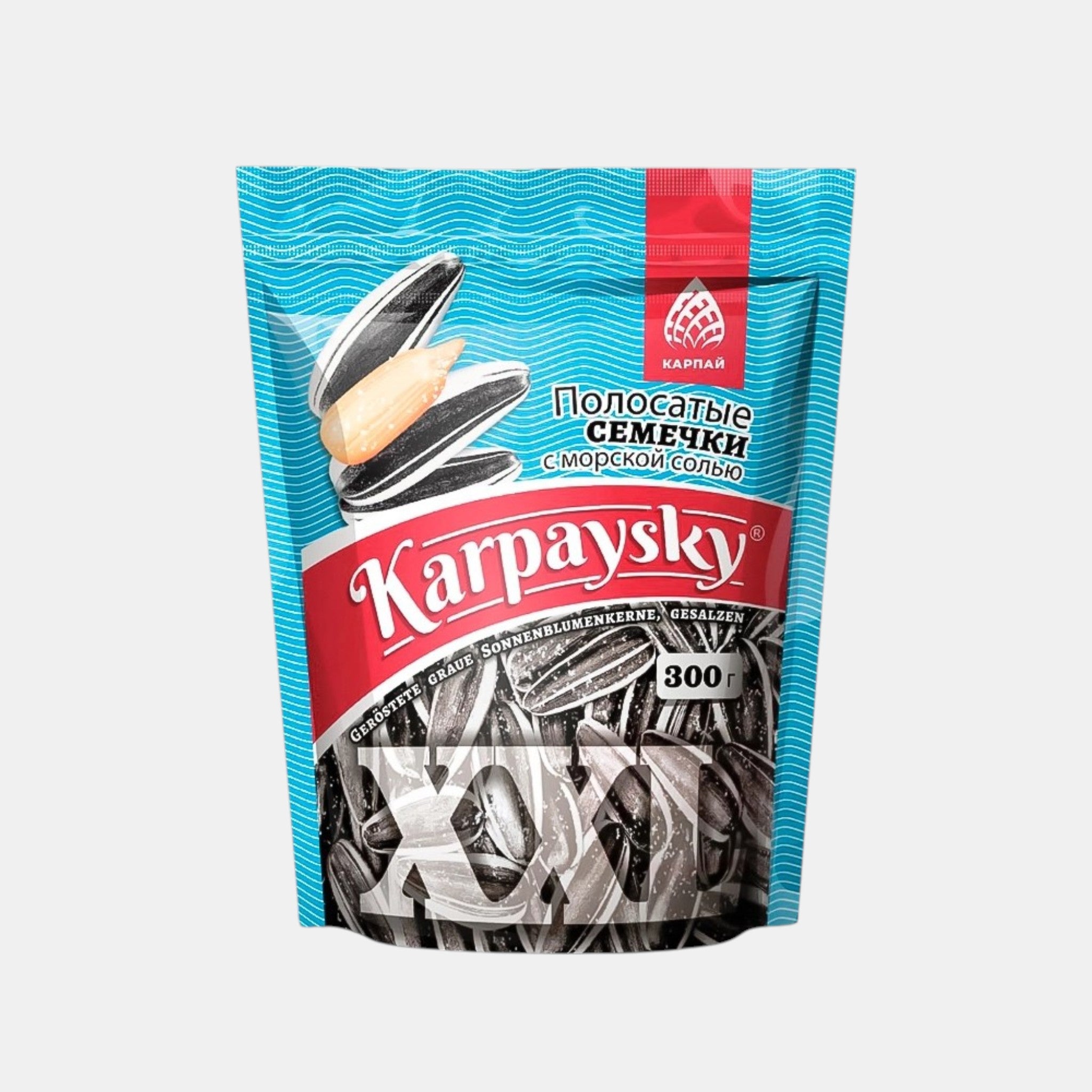 Graines de tournesol rayées au sel de mer, "Karpaysky", 300 g
