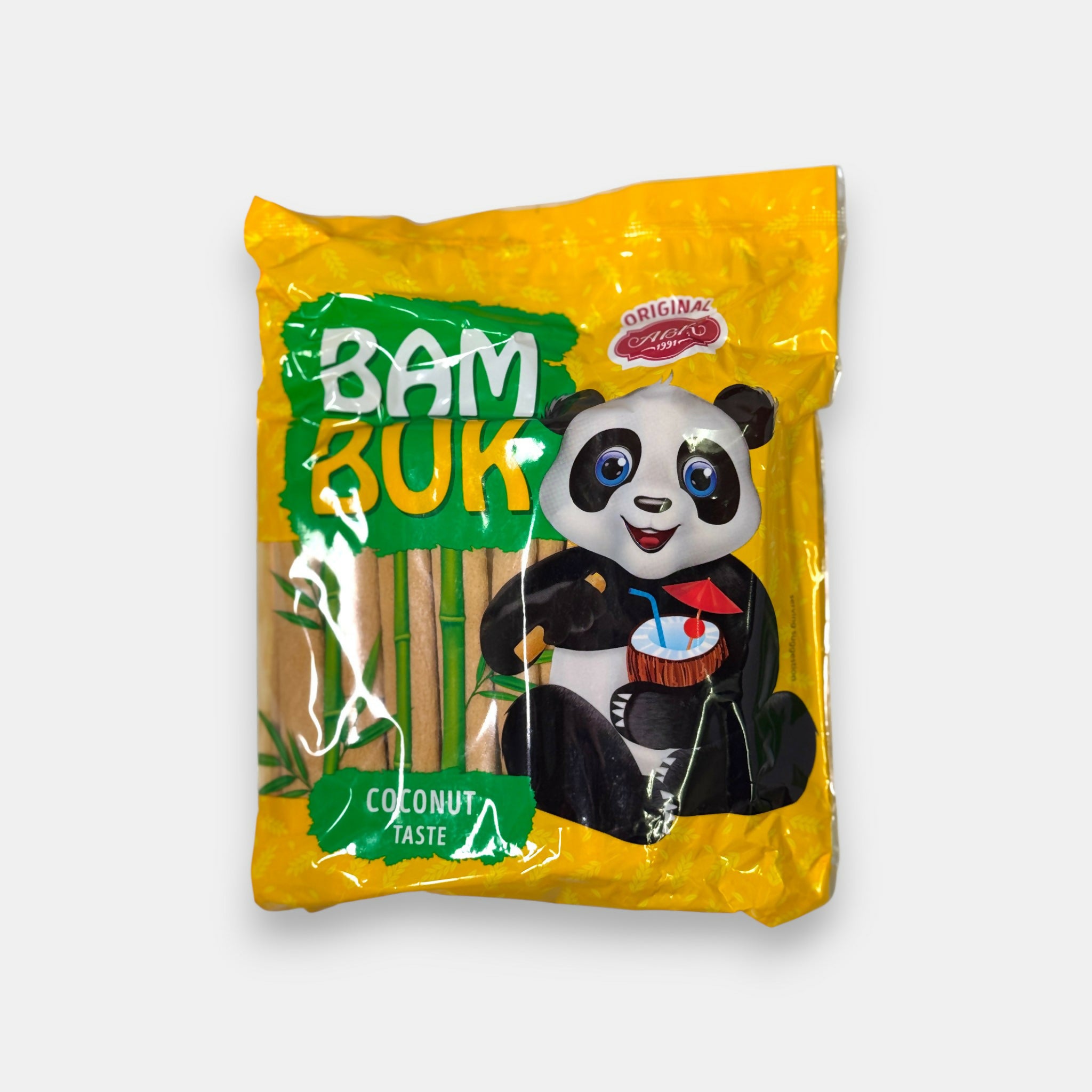 Biscuits Bam Buk coco, AVK, 200 g — biscuits croustillants à la noix de coco, encas populaire du magasin slave Pomo.bio à Paris.