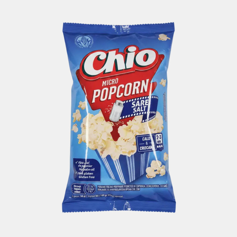 Sachet de popcorn salé Chio 80 g, snack croustillant d'Europe de l'Est
