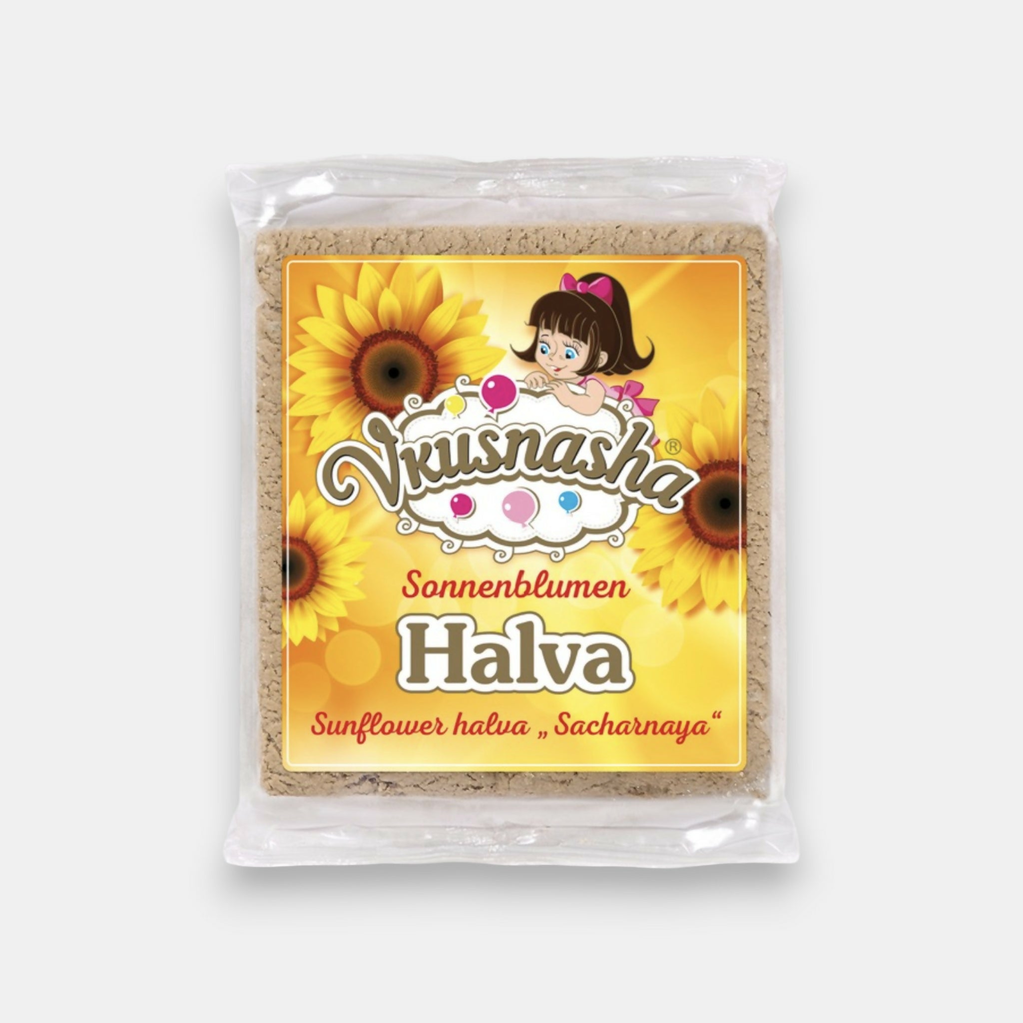 Halva de tournesol Vkusnyashka 250 g — vue de face de l'emballage