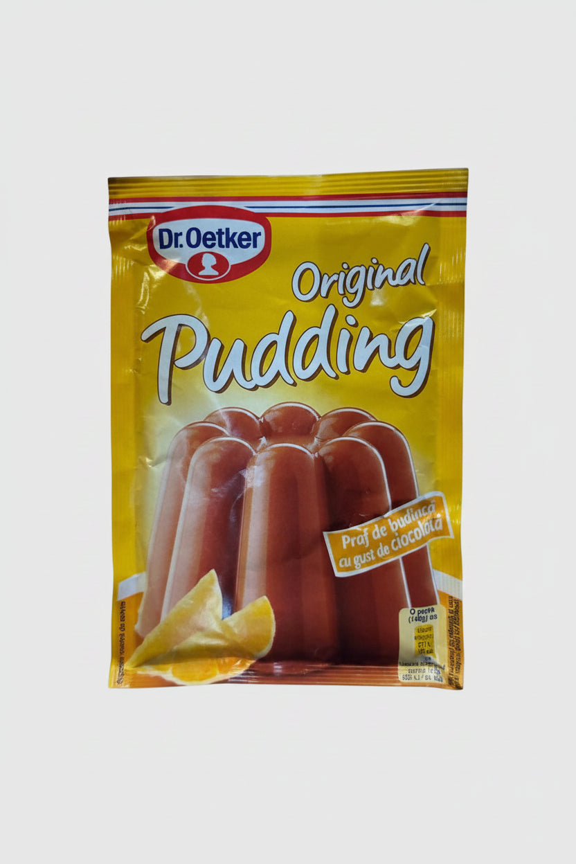 Sachet de pouding original au chocolat Dr.Oetker 50 g, produit d'Europe de l'Est