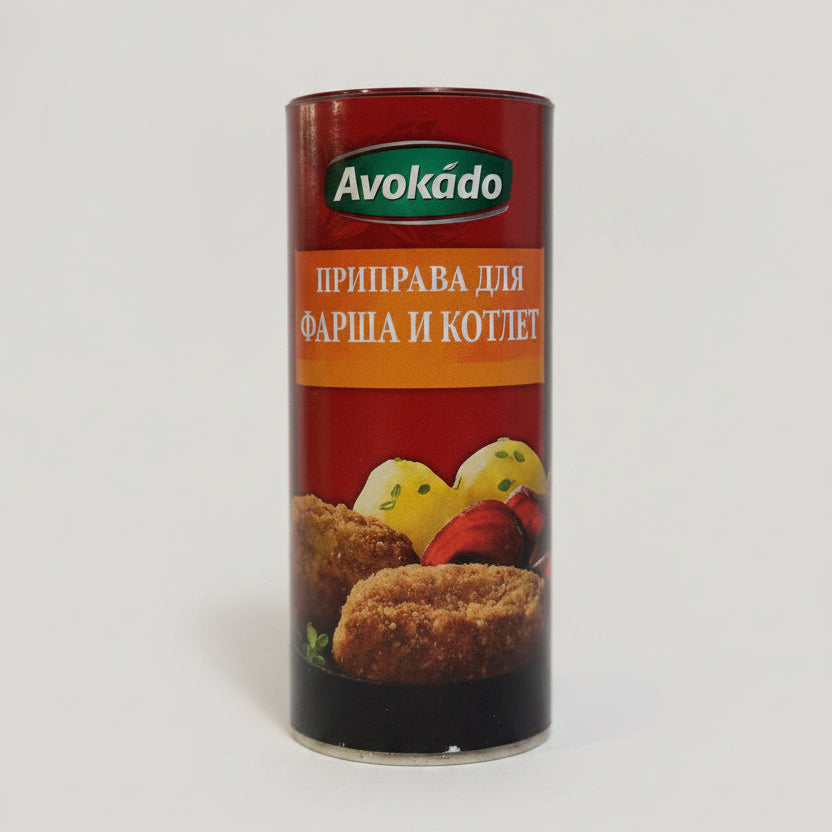 Assaisonnement pour viande hachée et escalopes Avokado 120 g, mélange d'épices et herbes aromatiques