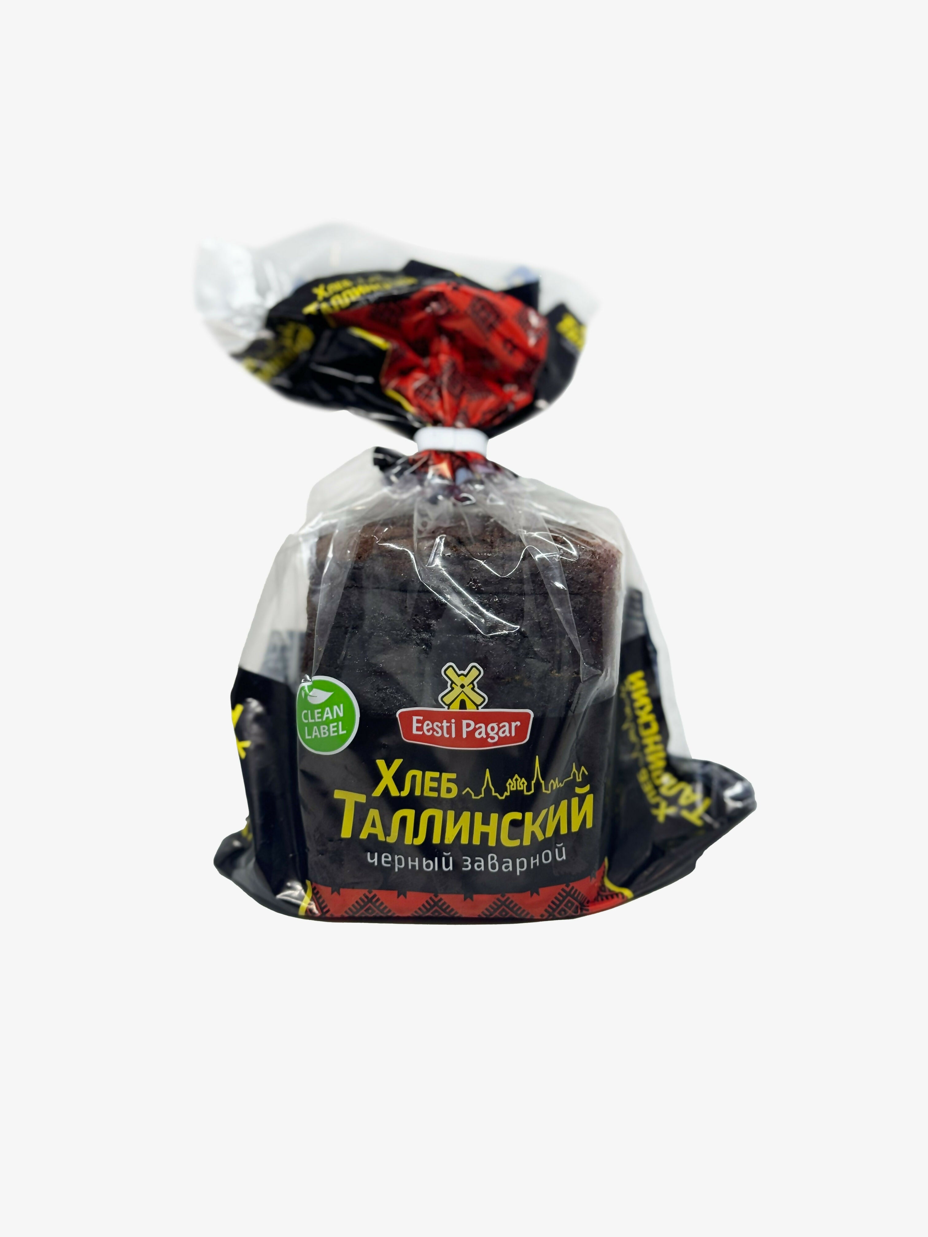 Pain noir Tallinn surgelé «Eesti Pagar» 280 g, pain de seigle estonien traditionnel, épicerie d'Europe de l'Est