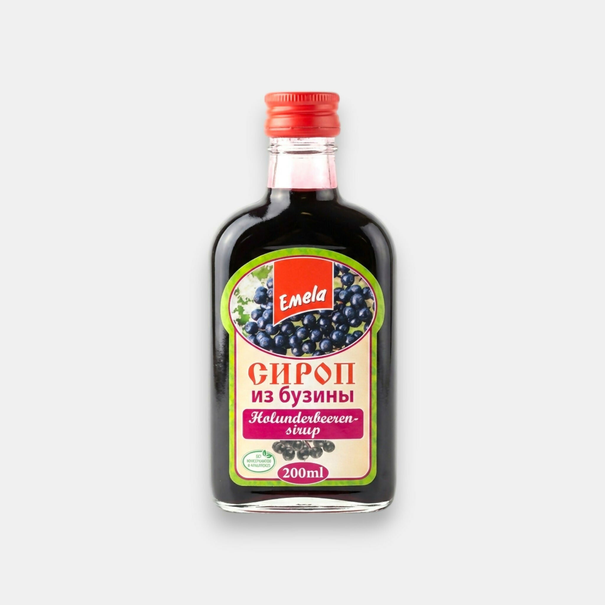 Sirop de sureau «Emela» 200 ml en bouteille, épicerie d'Europe de l'Est